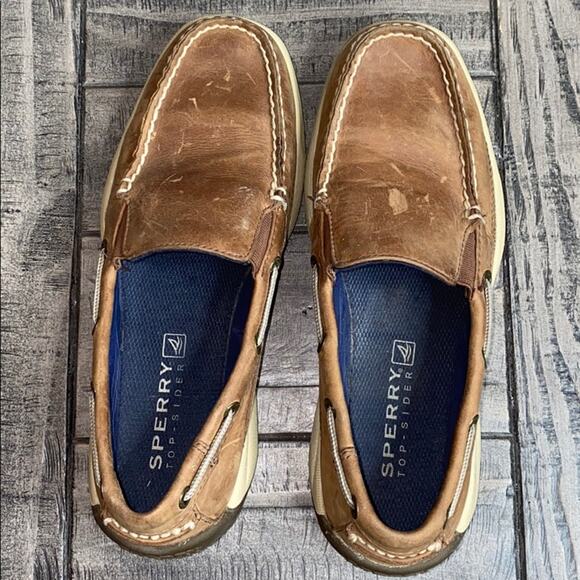 Sperry Top-Sider Leather Slip On Loafers 7.5